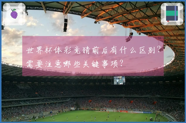 世界杯体彩竞猜前后有什么区别？需要注意哪些关键事项？